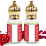 Arabic Rose Attar Combo | 2 Pc Alcohol-Free Ittar Gift Pack | Long Lasting Perfume Oil for Men & Women |Office, Prayer, Meditation, Wedding, Party & Gifting Purpose