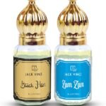 Zam Zam & Black Heart Attar Combo Set (2x6ml) | Alcohol Free Long Lasting Ittar Perfume Oil | Arabic Roll On Fragrance for Men & Women | Prayer, Daily Use, Gifting